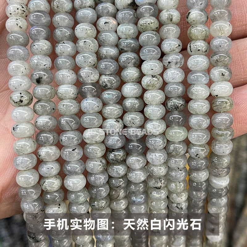 6 * 4Mm natural stone crystal abacus beads loose beads