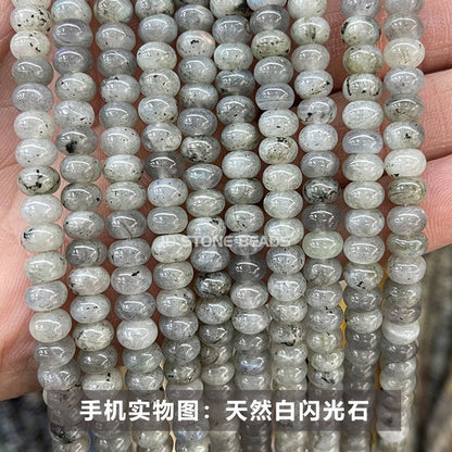 6 * 4Mm natural stone crystal abacus beads loose beads
