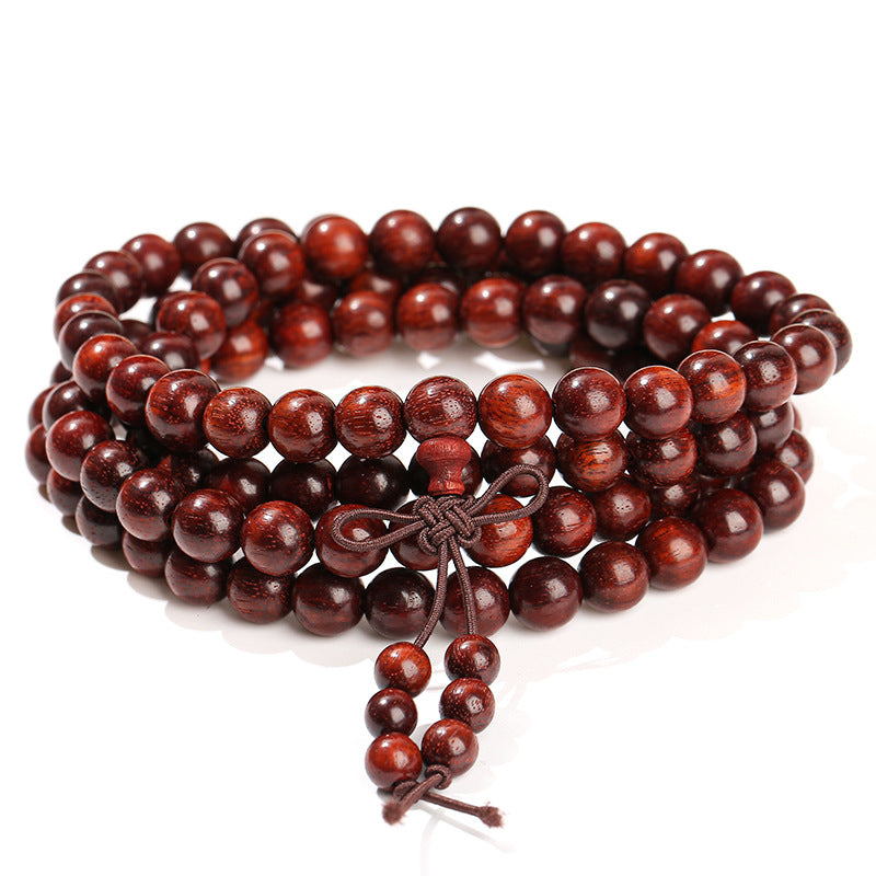 8Mm Blood Sandalwood Bracelet 108 Buddha Beads