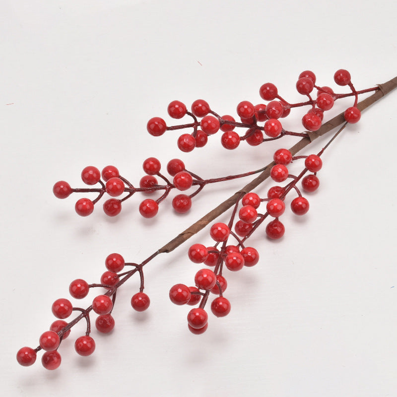 Simulación de fruta de acebo fruta roja fruta de la fortuna 