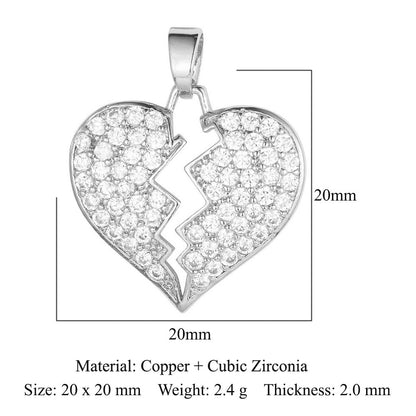 Copper micro-inlaid necklace melon seed clasp pendant