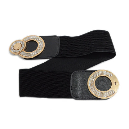 Belt Casual Decoration Metal Rhinestones