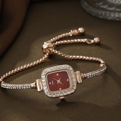 Square watch European jewelry set