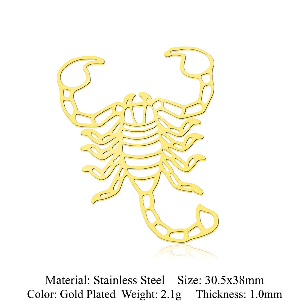 5 pcs/pack Hummingbird Moth Titanium Steel Pendant