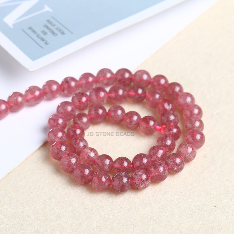 Strawberry crystal loose beads DIY beads