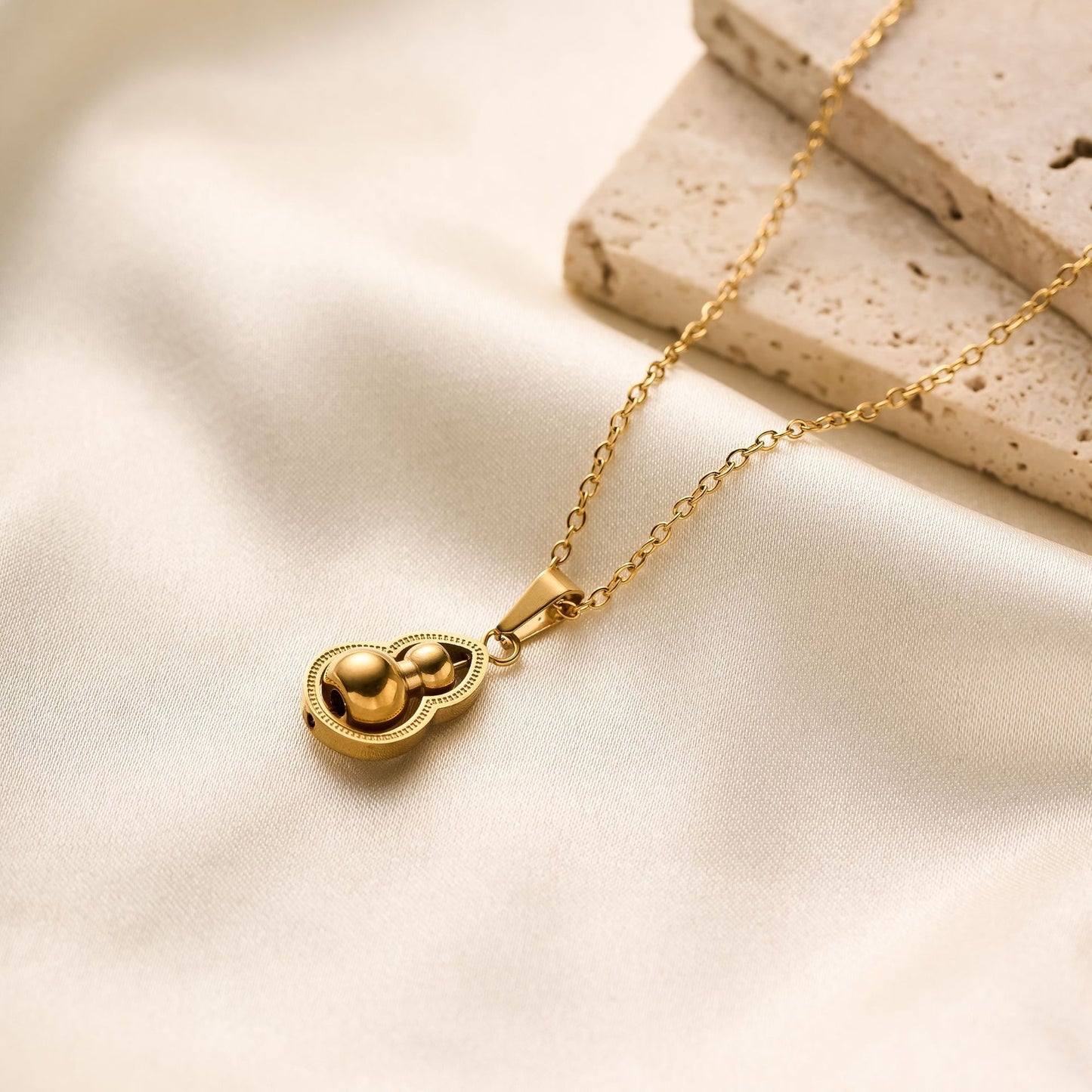 Titanium Steel Gourd Necklace