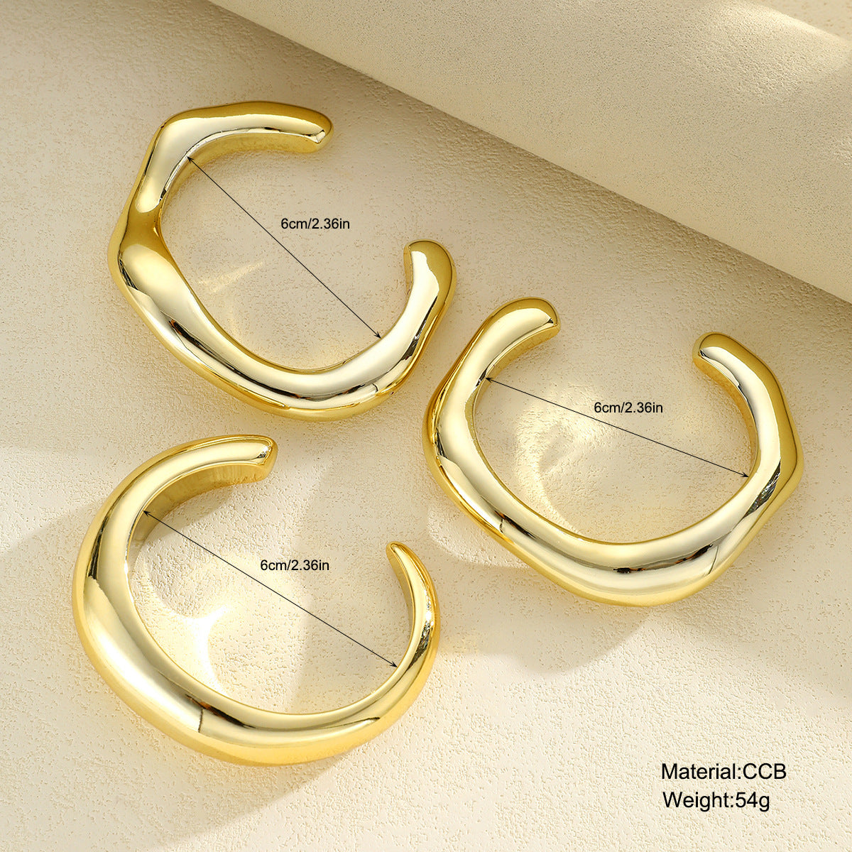 Geometric Twist Bracelet 3-Piece Set