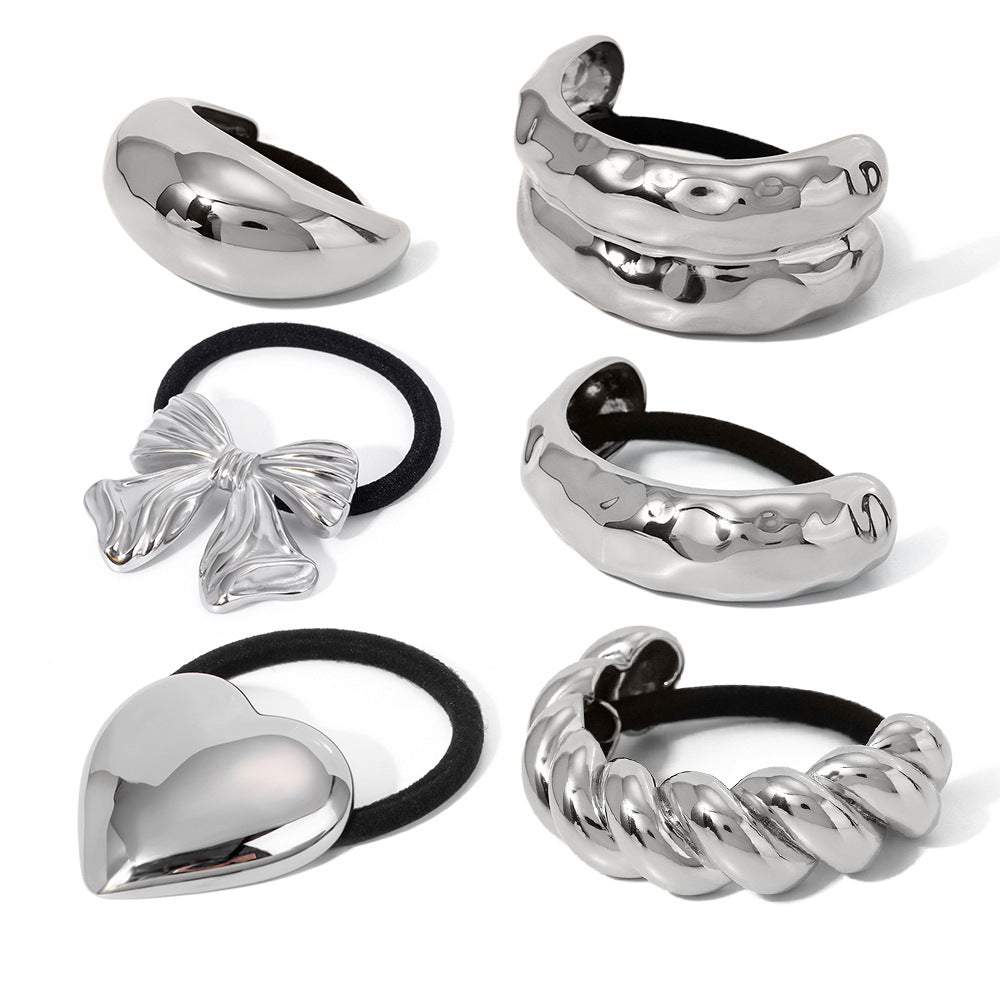 Accesorios para el cabello de acero de titanio. 