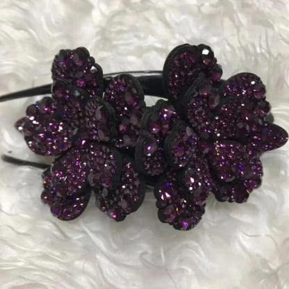 Pinza para el pelo con forma de pico de pato y diamantes de imitación 
