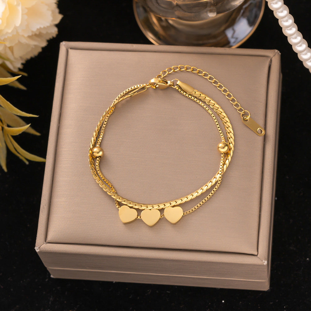 18K Gold Titanium Steel Bracelet