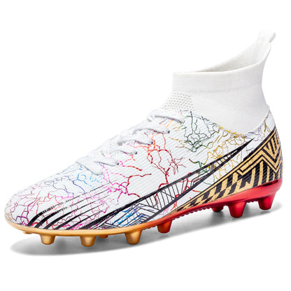 Gold-Plated AG Long Stud Soccer Shoes Youth Soccer Socks
