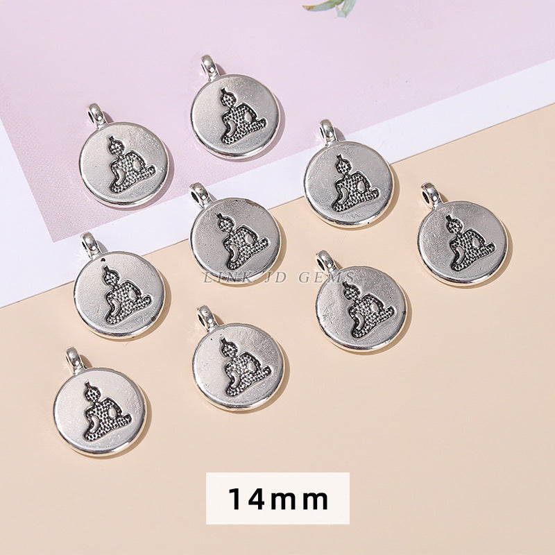 Tibetan silver alloy jewelry accessories Tai Chi pendant
