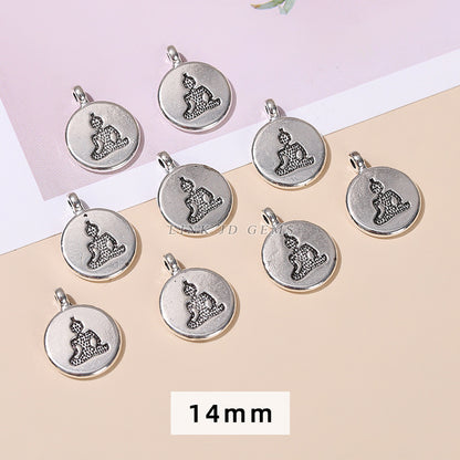 Tibetan silver alloy jewelry accessories Tai Chi pendant