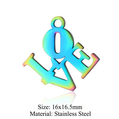 5 pcs/titanium steel jewelry angel sun yin pendant