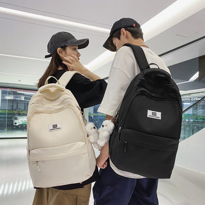 Backpack junior high school students large capacity waterproof schoolbag