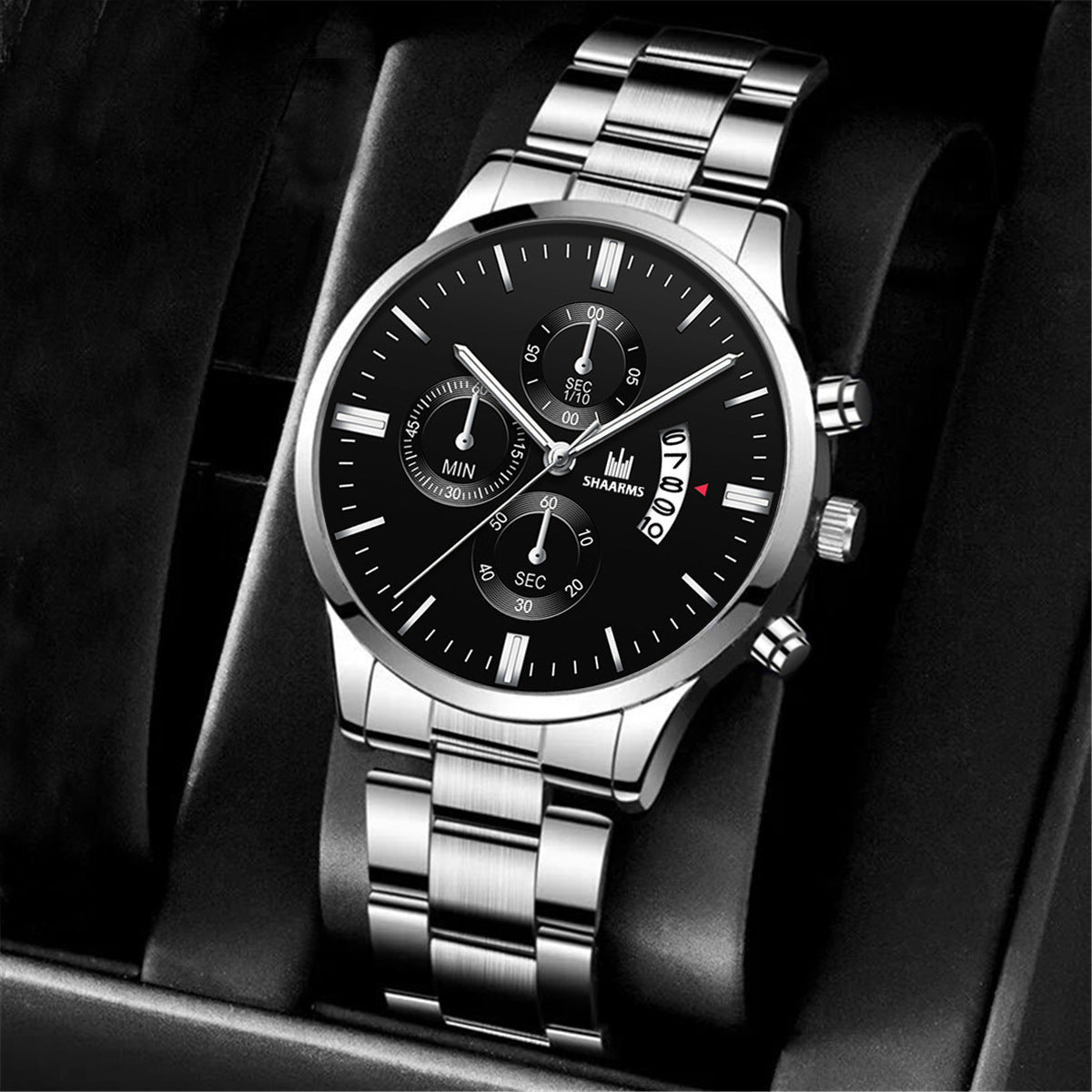 Steel belt watch quartz watch