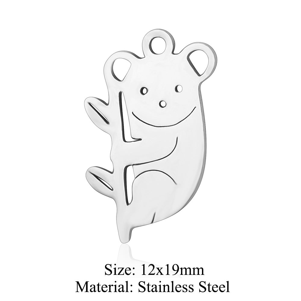 5 pcs/titanium steel pendant Seagull Mouse Koala Panda