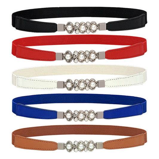 fashion Black elastic small belt