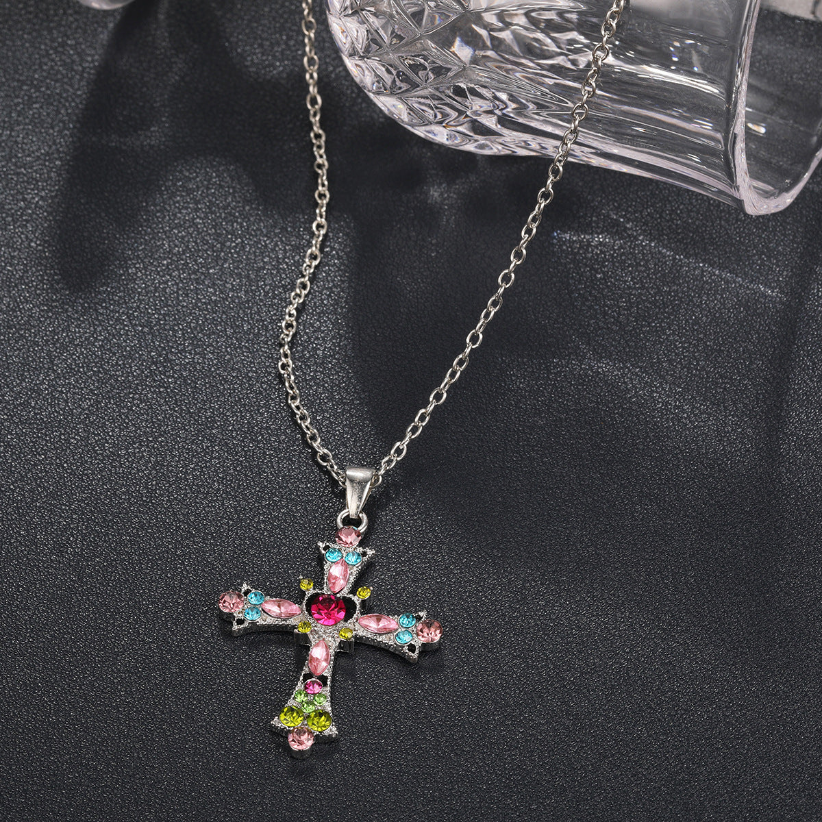 Cross Pendant Necklace Set