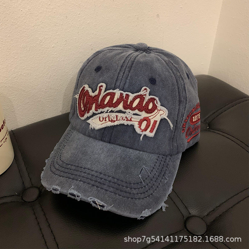 Vintage Washed Denim Baseball Cap