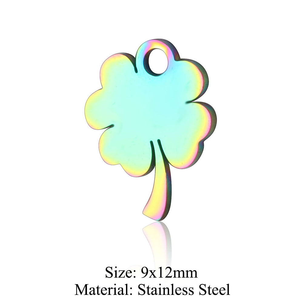 5 pcs/coated colorful dream catcher titanium steel pendant