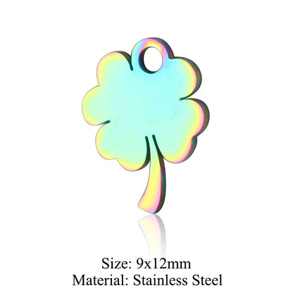 5 pcs/coated colorful dream catcher titanium steel pendant