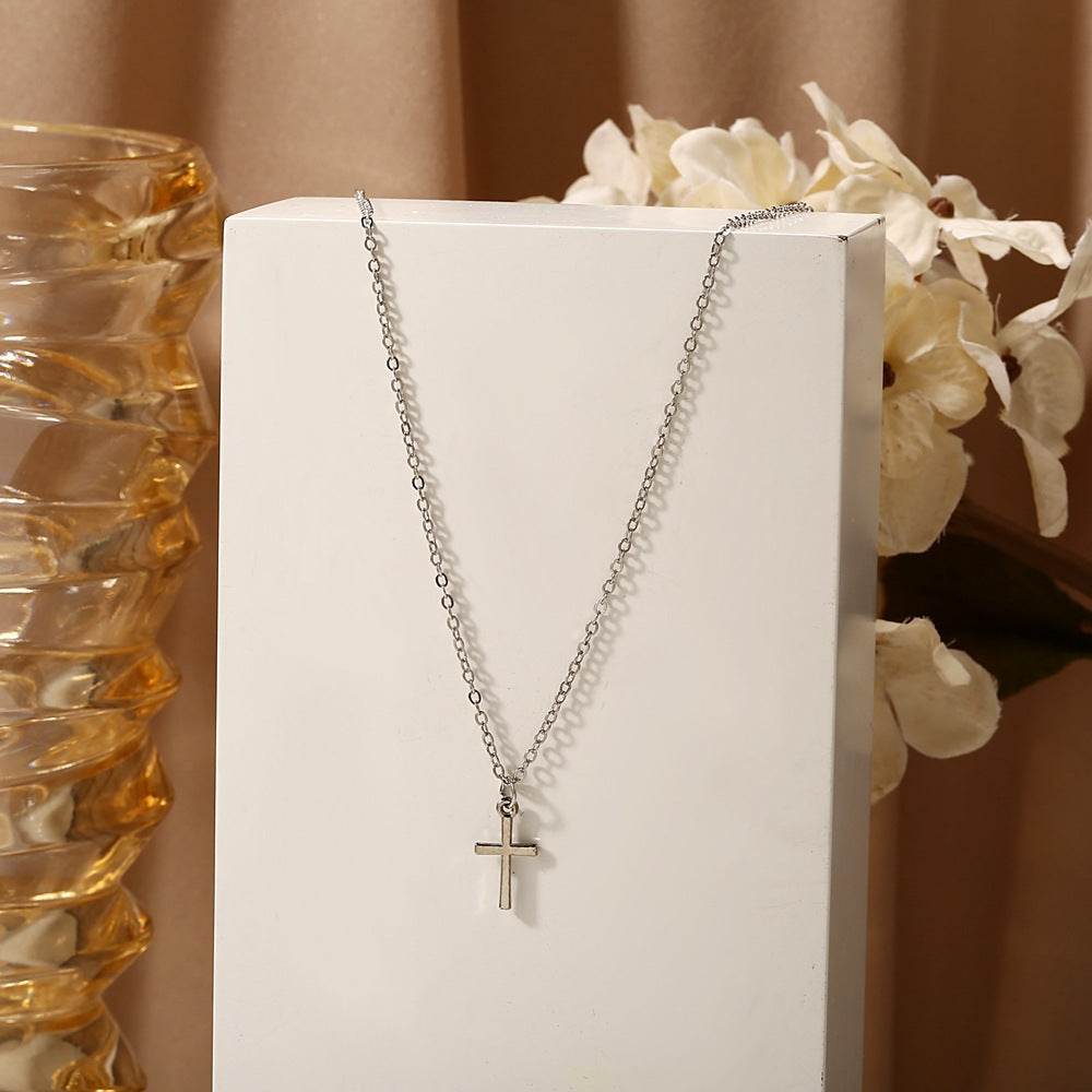 Alloy Cross Pendant Necklace