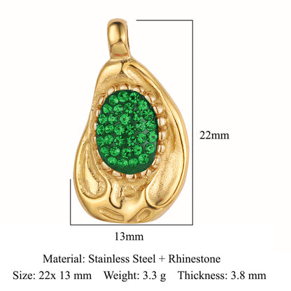 Colgante de acero de titanio con forma de tótem facial, accesorios de acero inoxidable con doble orificio 
