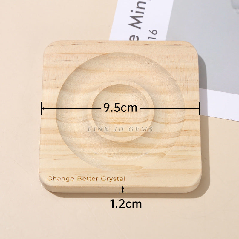bracelet solid wood display plate hand circumference tray square