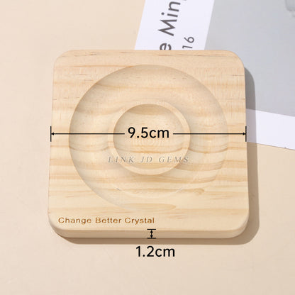 bracelet solid wood display plate hand circumference tray square