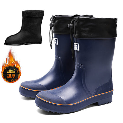 Rain boots men's fashion outer wear