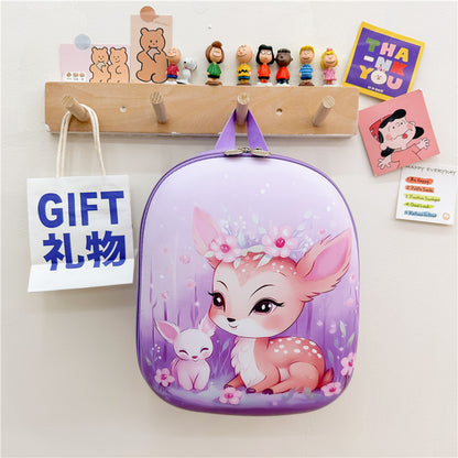 Eggshell kindergarten baby pony schoolbag