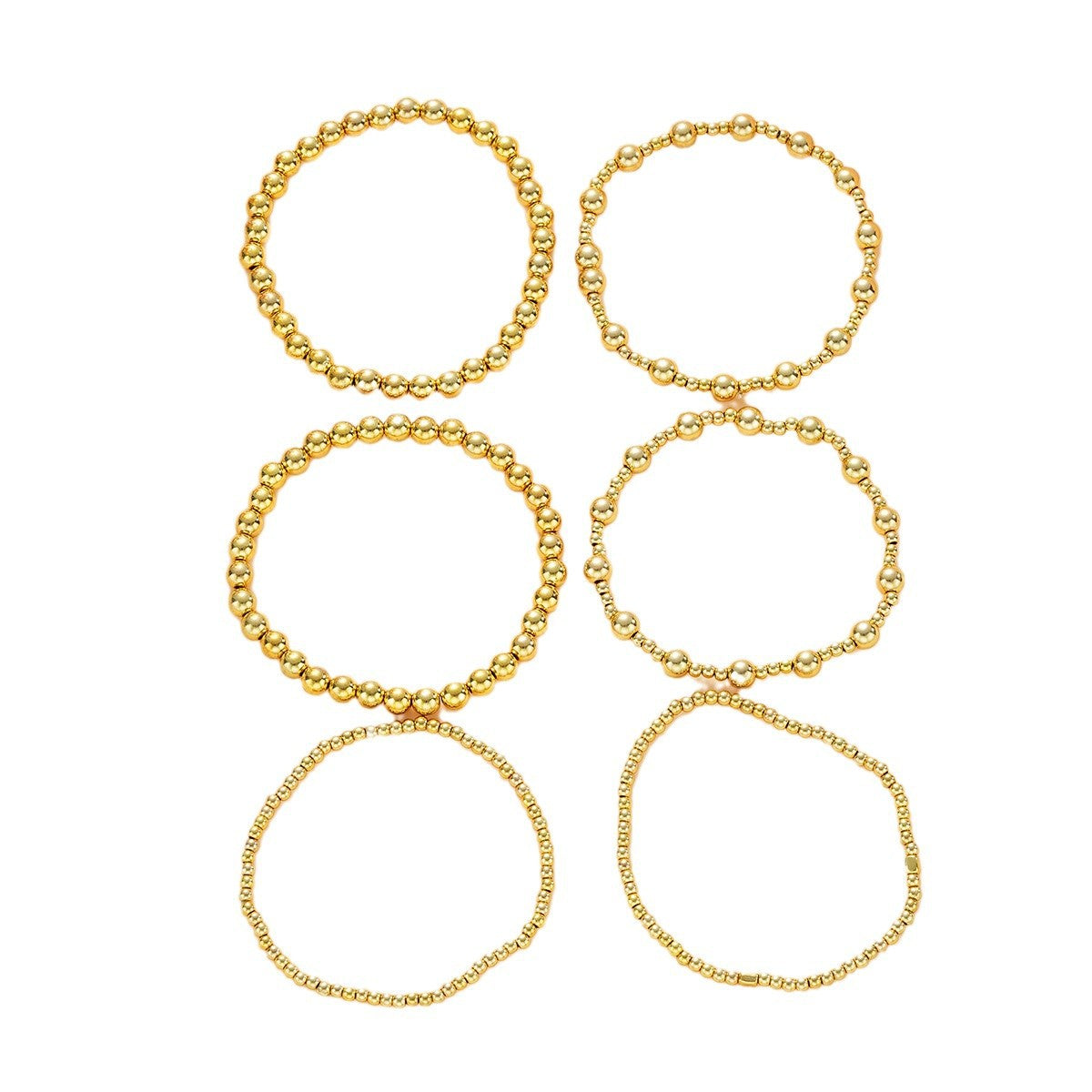 CCB Beaded Stackable Bracelet Set (6 pcs)