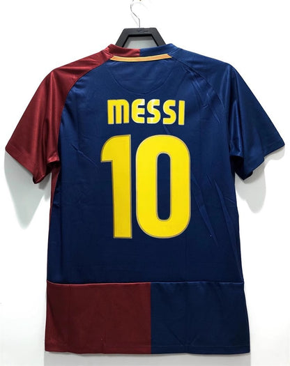 08-09 Barça 10 Messi Eto'o 14 Henry Xavi Iniesta Camiseta retro local/visitante 