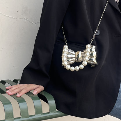 Bow metal earphone bag