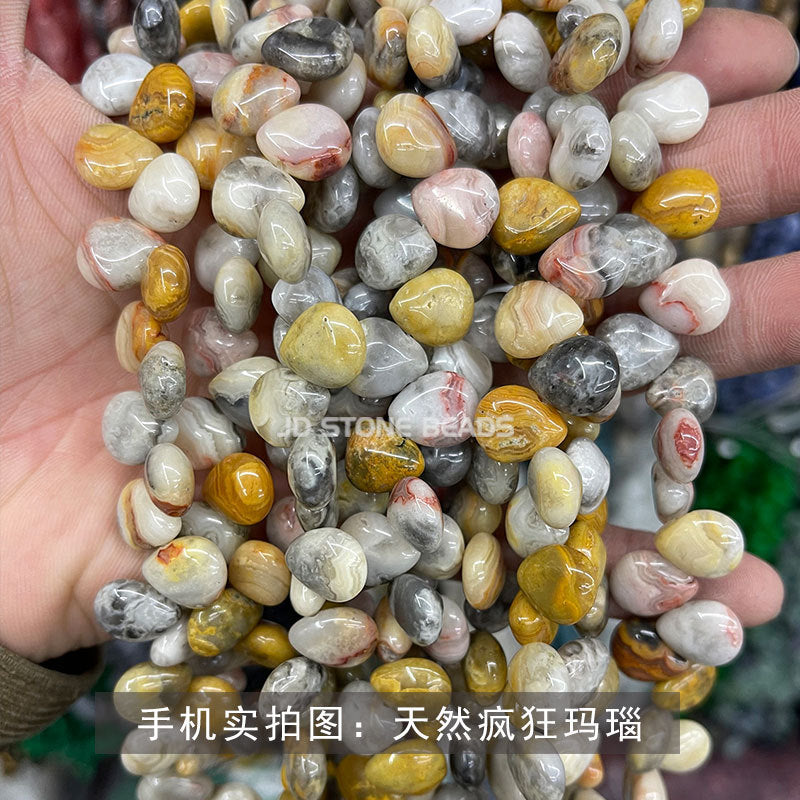 Crystal agate water drop beads loose beads