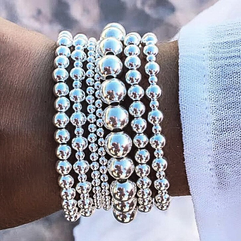 Beaded Stretch Bracelet Set (7-Piece)