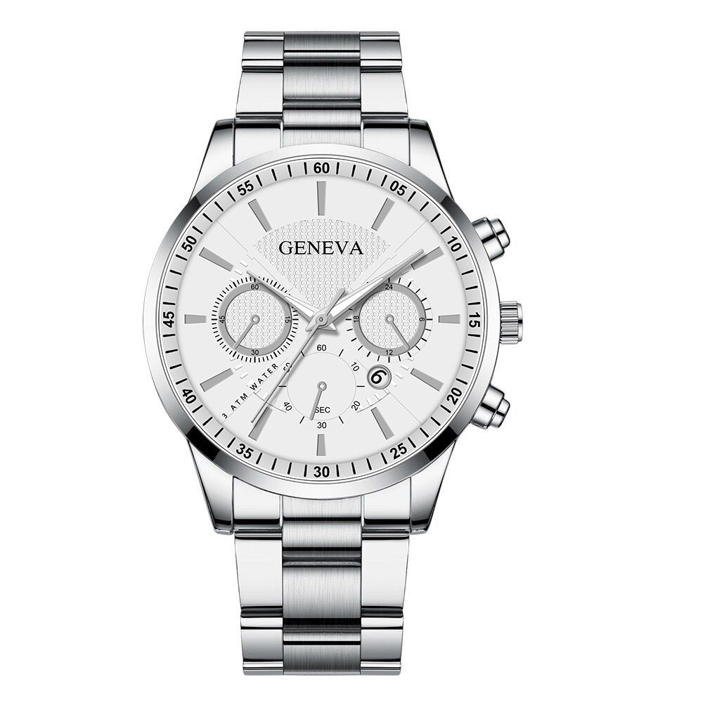 Calendar quartz watch for men