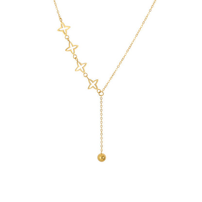 Star necklace woman