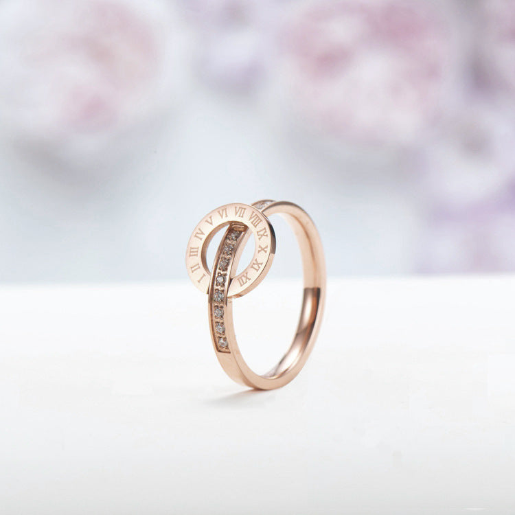 Roman Numeral Ring Woman