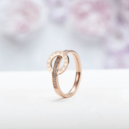 Roman Numeral Ring Woman