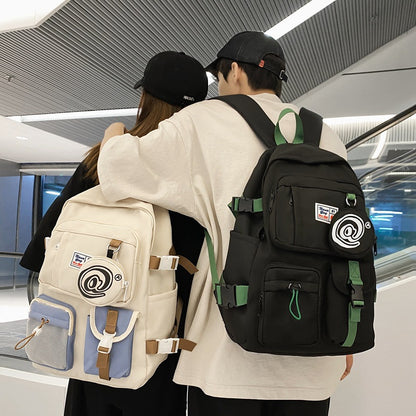 Couple backpack large capacity middle school student schoolbag