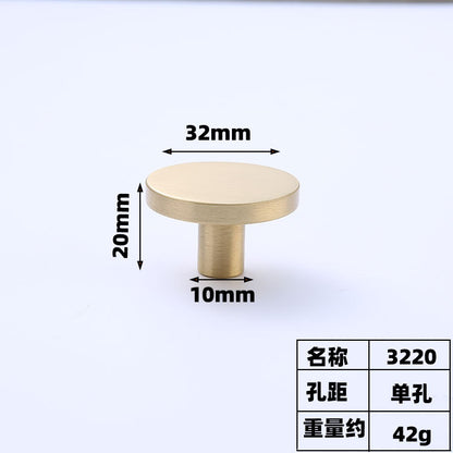 Brass cabinet handle