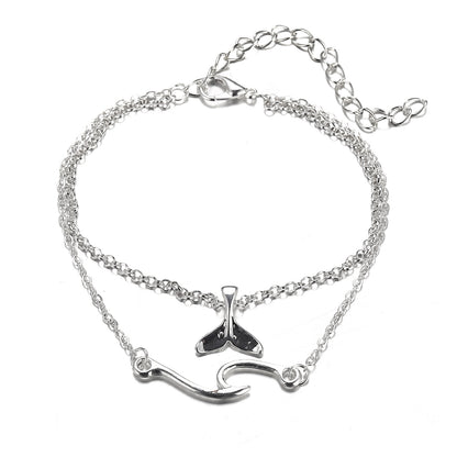 Vintage Fishtail Pendant Anklet