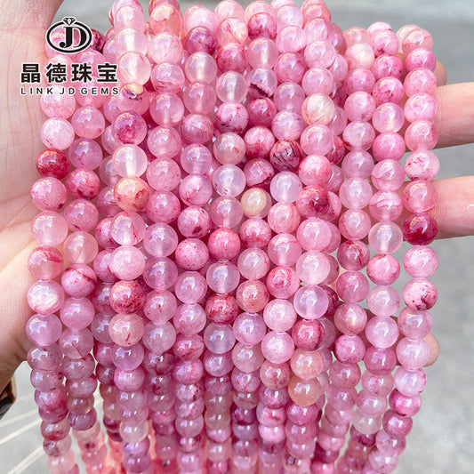 Optimized red Persian jade beads