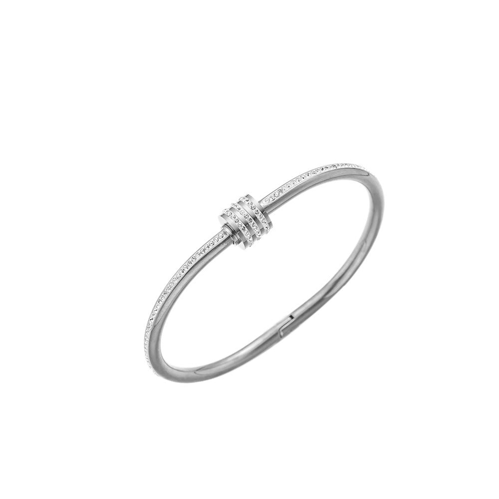 Non-Fading Titanium Steel Minimalist INS-Style Bracelet