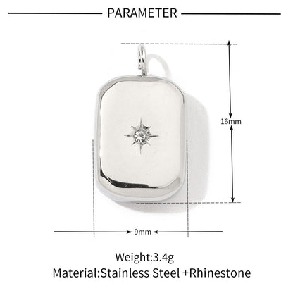 Star Sun Titanium Steel Necklace Pendant ins