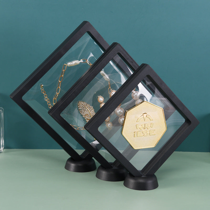 Hard Plastic Jewelry Display Box with PE Film