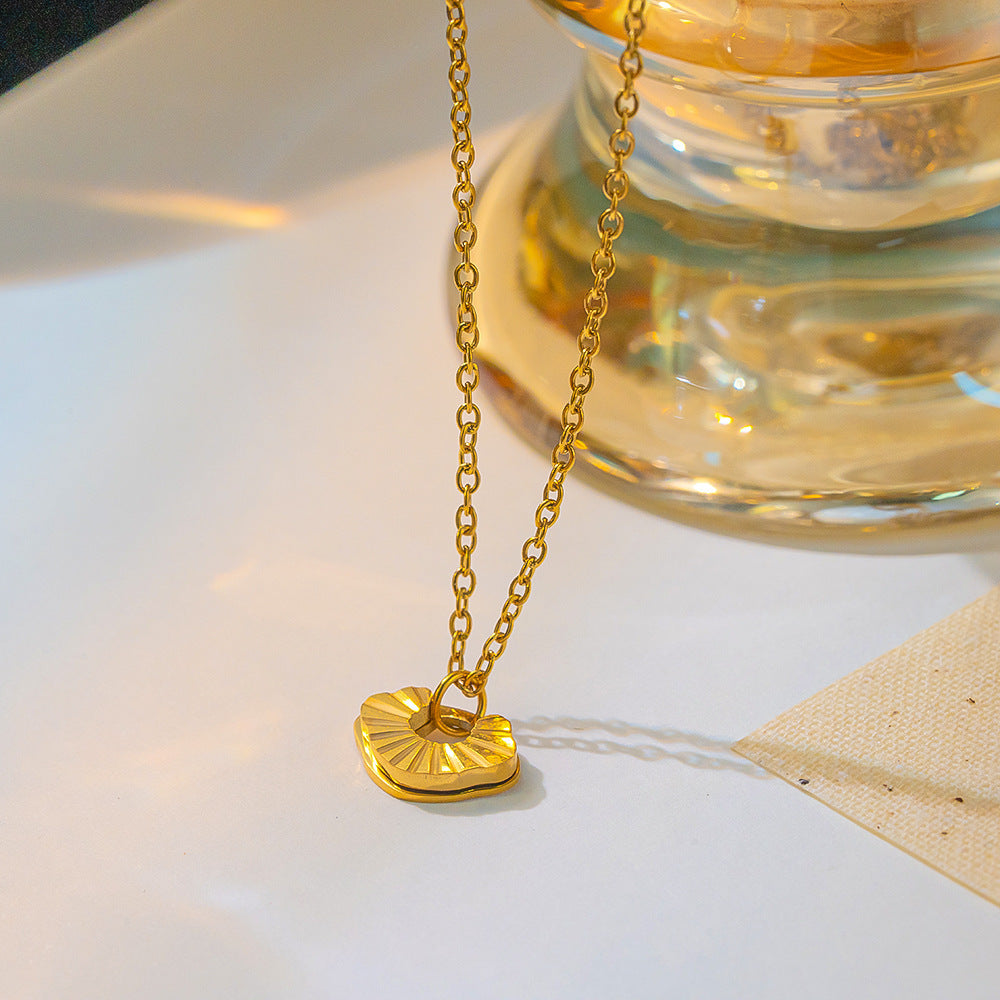 Titanium Steel Cloud Lock Necklace