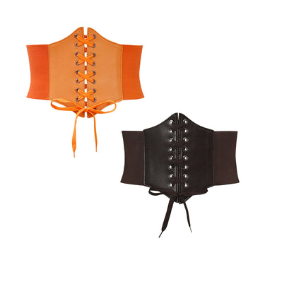 Elastic waist width belt